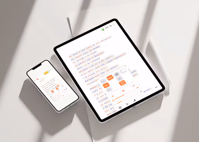 Mobidys - Books adapted to support reading effort